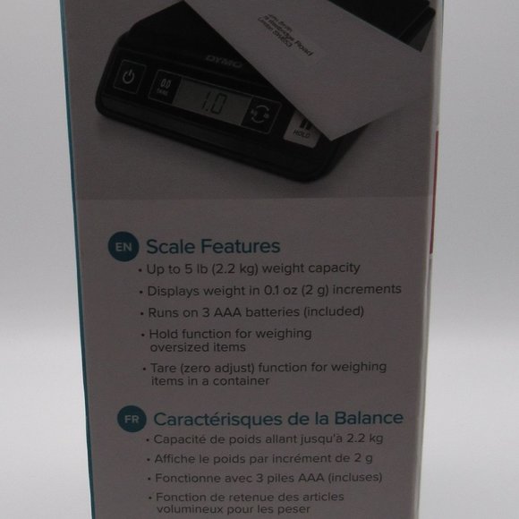 DYMO M5 Digital Postal Scale weight packages and letters up to 5 pounds #1023/24 - Picture 3 of 4